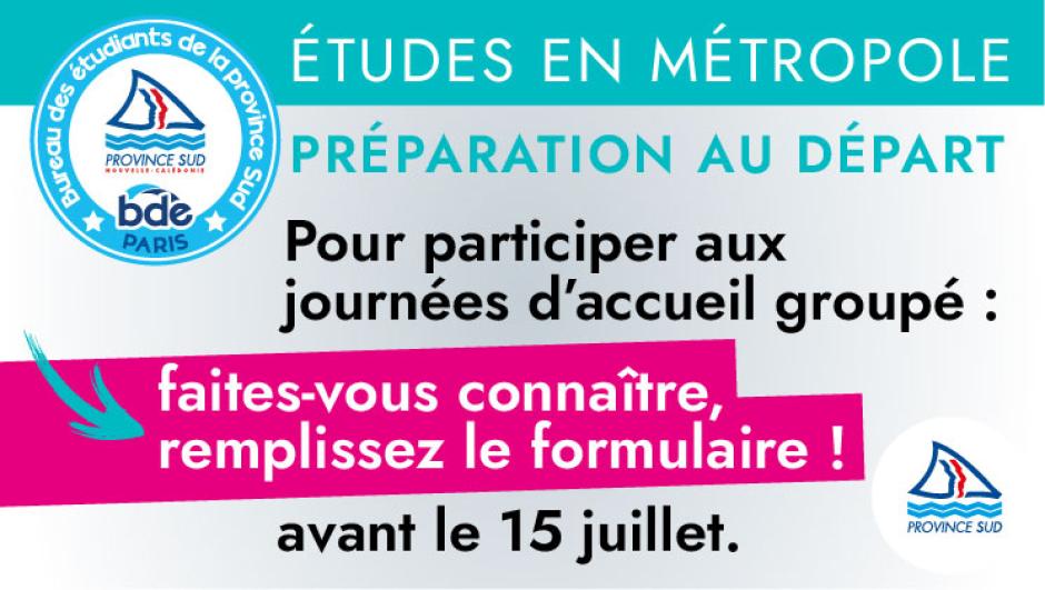 etudes en métropole journées d'accueil