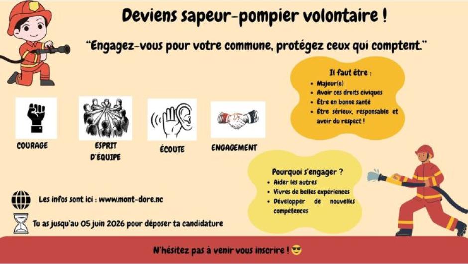 sapeur pompier volontaire mont-dore
