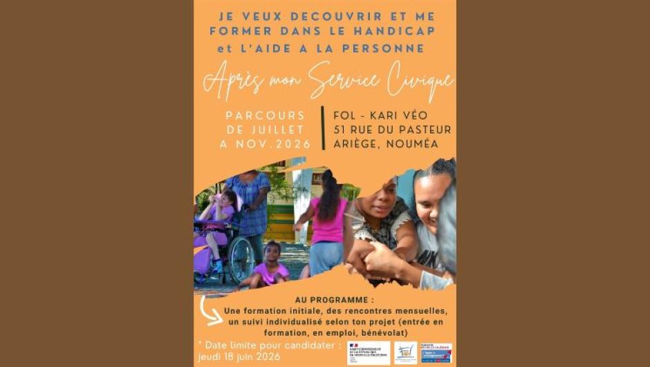 après mon service civique formation avec la FOL-NC